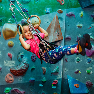 rock climbing indoor: 