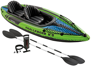Intex Challenger K2 Kayak, 2 Person Inflatable Kayak best entry level fishing kayak for beginners