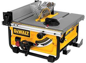 DEWALT DWE7480 10-Inch Compact Job Site Table Saw professional portable table saw