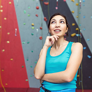rock climbing indoor: 
