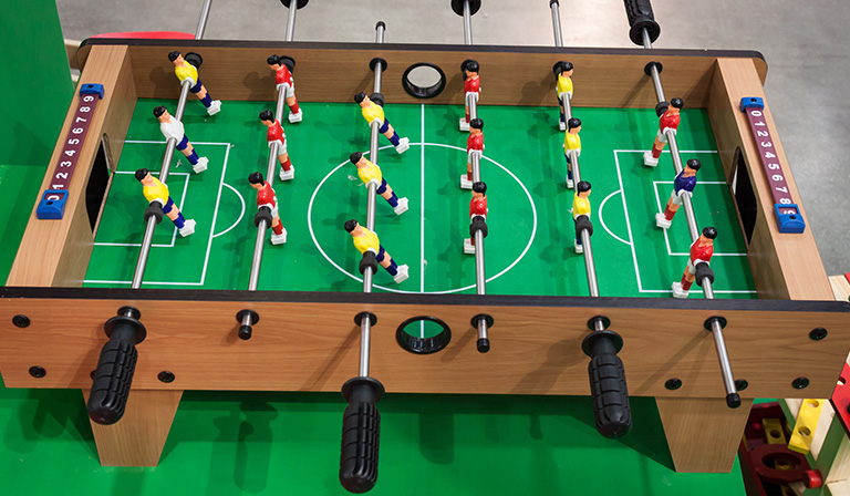 The Foosball table
