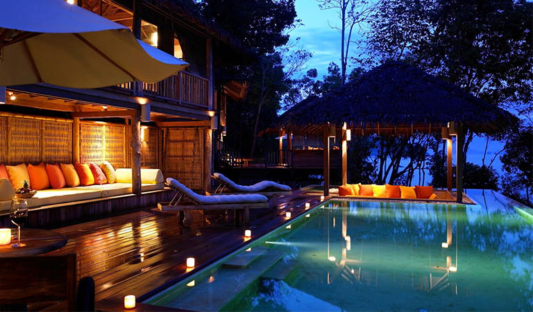 tropical swimming pool