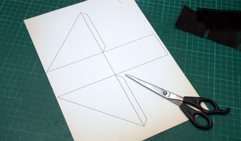 cardboard adapter outline