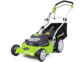 GreenWorks 20-Inch 12 Amp Corded Electric Lawn Mower The Best Corded Lawn Mower Overall: GreenWorks 25022 12 Amp Corded 20-Inch